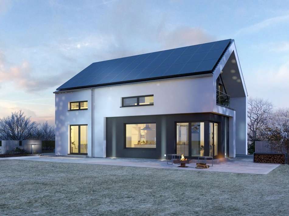 Ansicht Garten Winter