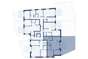 RESERVIERT! D03: Elegante 3-Zimmerwohnung mit großzügigem Wohn-Essbereich - Bad ensuite - Terrasse – Villenstraße 4, 53129 Dottendorf, Bonn – Vorschaubild 2