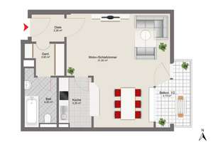 Großzügiges Stadtappartement mit neuem Duplexparker in der Maxvorstadt! – Die vollständige Adresse der Immobilie erhältst du vom Anbieter., 80797 Josephsplatz, München – Vorschaubild 9