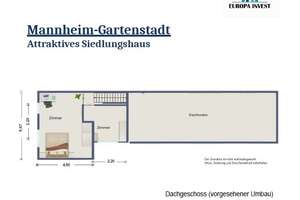 Provisionsfrei MA-Gartenstadt - 1-Fam.-Haus. - ideal für Handwerker! – 68305 Käfertal, Mannheim – Vorschaubild 2