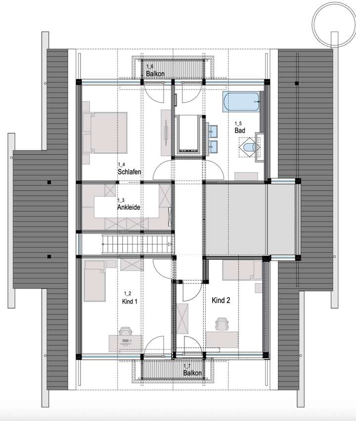 Beispiel Obergeschoss