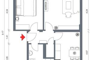 2-Raum-Wohnung mit Balkon im Grünen – Helmstedter Straße 40, 39112 Sudenburg, Magdeburg – Vorschaubild 3