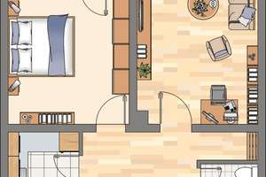 2-Zimmer-Wohnung mit Balkon in Dortmund Aplerbeck – Siegelbaumweg 7, 44269 Schüren, Dortmund – Vorschaubild 3