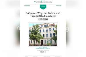Tauschwohnung: Lichtdurchflutete 3-Raum-Wohnung