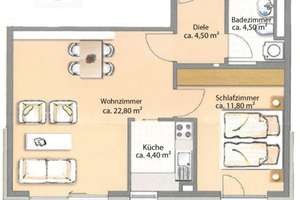 2-Zimmer-Wohnung mit Balkon in Sendling-Westpark, befristet bis 31.12.2026 – Die vollständige Adresse der Immobilie erhältst du vom Anbieter., 81373 Mittersendling, München – Vorschaubild 8