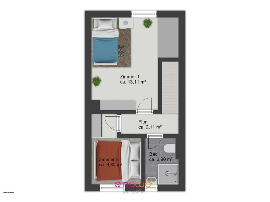 Grundriss obere Etage