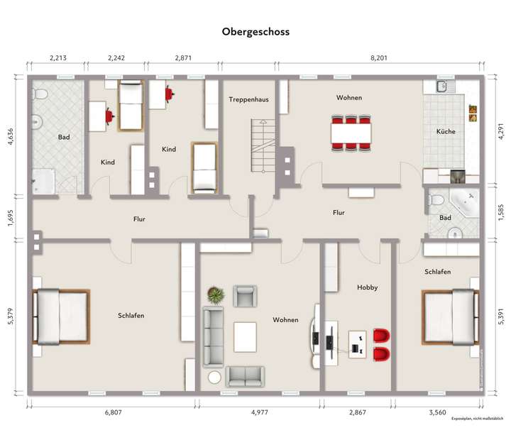 Grundriss Obergeschoss