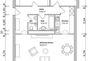 Top-Lage Olympisches Dorf: Attraktive 3-Zimmer-Wohnung mit idealer Verkehrsanbindung – Die vollständige Adresse der Immobilie erhältst du vom Anbieter., 80809 Am Riesenfeld, München – Vorschaubild 12