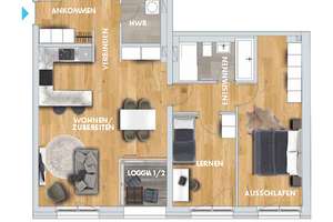 * NEUBAU * 3 Zimmer * Familienfreundlich * TG * Fußbodenheizung * tolle Ausstattung * inkl. EBK * – Pragerstr. 259, 4289 Probstheida, Leipzig – Vorschaubild 12
