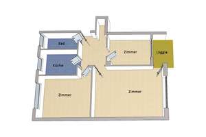 IMMOBERLIN.DE - Attraktive Wohnung mit Loggia in sehr guter Wohnlage – Die vollständige Adresse der Immobilie erhältst du vom Anbieter., 14165 Zehlendorf, Berlin – Vorschaubild 6