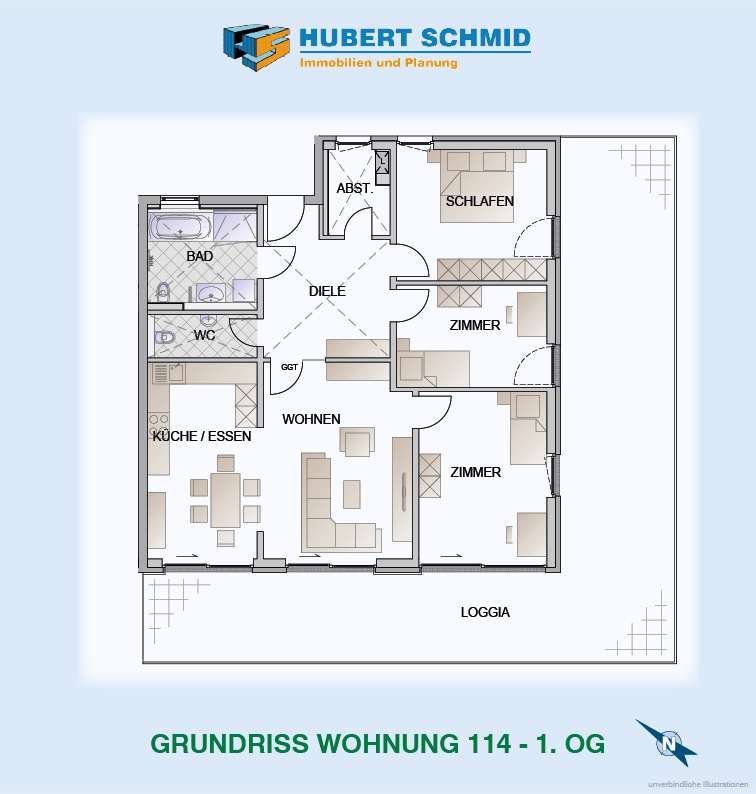 Grundriss Whg. 114 Grundriss Whg. 114
