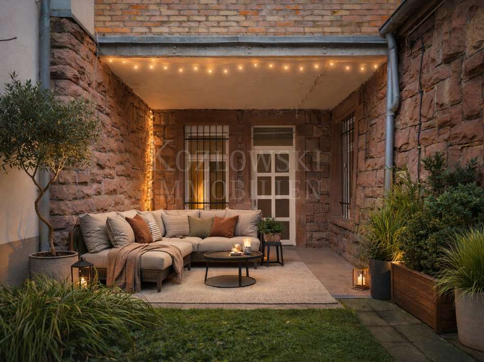 Gartenterrasse - KI-Staging