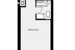 1-Zimmer Appartment mit Pantry Küche – Prinz-Rupprecht-Str. 38, 93053 Kasernenviertel, Regensburg – Vorschaubild 9