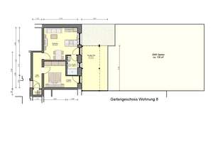 136 qm eigener Garten direkt vor der Terrasse! KfW 55 Energie A+ Eigentumswohnung im Gartengeschoss – Drahtzieherstraße 7, 90453 Krottenbach, Mühlhof, Nürnberg – Vorschaubild 3