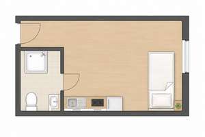 Kleines Apartment mit EBK Ortsmitte Reutlingen – Seestr. 20, 72764 Reutlingen-Mitte, Reutlingen – Vorschaubild 3