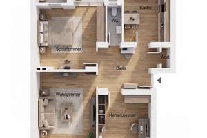 Altbauwohnung in Lindenthal - 3 Zimmer Wohnung mit Balkon und Blick ins Grüne – Die vollständige Adresse der Immobilie erhältst du vom Anbieter., 50931 Lindenthal (Ortsteil), Köln – Vorschaubild 9