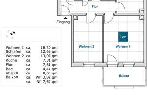 WG-geeignete 3-RWE mit Balkon sucht Nachmieter! – Hohe Str. 20 a, 1069 Südvorstadt-West, Dresden – Vorschaubild 2