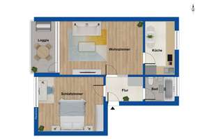 Erbpacht: Sofort bezugsbereit: Charmante und gut geschnittene 2,5-Zimmer-Eigentumswohnung in Münster – 48159 Kinderhaus-West, Münster – Vorschaubild 12