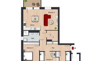 Bezahlbare und energieeffiziente Neubauwohnung für Familien // 2.OG Wohnung 1 - WBS erforderlich! – Neue Reihe 6, 38448 Alt-Wolfsburg, Wolfsburg – Vorschaubild 10