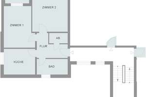 Charmante Zwei-Zimmer-Wohnung mit südlicher Loggia in Bremen - Arsten – Martin-Luther-King-Straße 9, 28279 Arsten, Bremen – Vorschaubild 2