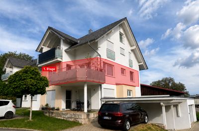 Moderne 3,5-Zimmer-Wohnung mit großem Balkon in ruhiger Wohnlage von Sulz-Holzhausen