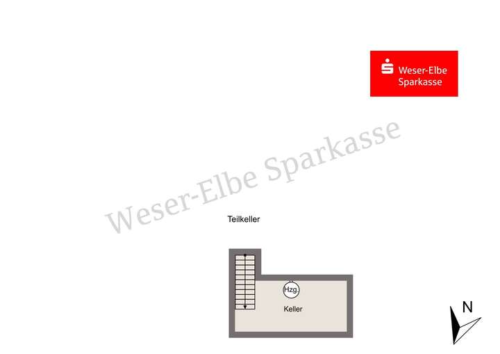 Grundriss vom Teilkeller