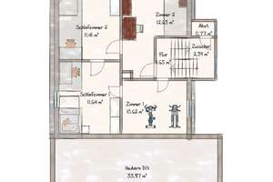 Glücksgriff für Familien und Schrauber. 
8 Zimmer auf 149 m². Plus 251 m² Fläche.
2 große Garagen. – Die vollständige Adresse der Immobilie erhältst du vom Anbieter., 72636 Frickenhausen – Vorschaubild 43