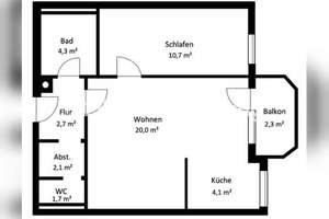 Tauschwohnung: Gemütliche und helle  2-Zimmer-Wohnung in Neuhausen – Die vollständige Adresse der Immobilie erhältst du vom Anbieter., 80637 Dom Pedro, München – Vorschaubild 8