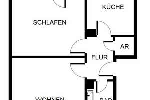 Helle 2-Zimmer-Wohnung mit Balkon – Seckenheimer Landstr. 125, 68163 Neuostheim/Neuhermsheim, Mannheim – Vorschaubild 2