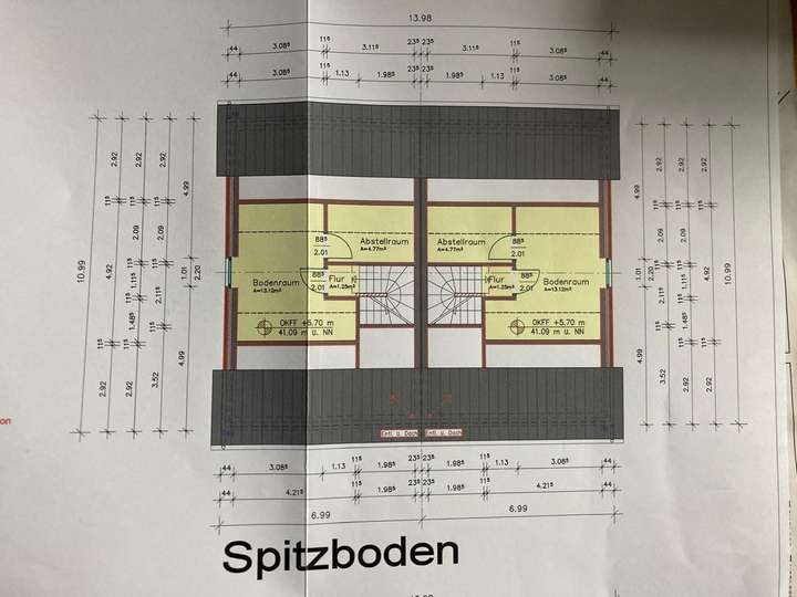 Grundriss Spitzboden