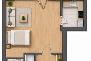 Tolle 1-Zimmer-Whg. mit Balkon in bester Lage – Die vollständige Adresse der Immobilie erhältst du vom Anbieter., 40219 Unterbilk, Düsseldorf – Vorschaubild 22