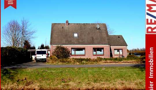 Bild von 2 Häuser - ein Preis in Ostrhauderfehn * Kanallage * 1 Haus vermietet * 1 Haus sanierungsbedürftig *