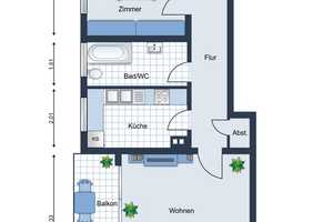 Helle und Moderne 2-Zimmer Wohnung in Köln-Finkenberg – Konrad-Adenauer-Str. 1, 51149 Köln – Vorschaubild 14