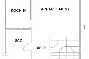 Helles, gemütliches, renoviertes  1-Raum-Appartment mit Balkon in Düsseldorf – Ellerstraße 172, 40227 Düsseldorf – Vorschaubild 1