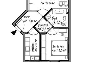Schöner wohnen: 2- Zimmerwohnung in Hannover-Sahlkamp modernisiert – Bienenweide 16A, 30657 Sahlkamp, Hannover – Vorschaubild 9