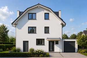 **KfW 40–Haus** **NEUBAU – ERSTBEZUG JUNI 2027** – Die vollständige Adresse der Immobilie erhältst du vom Anbieter., 81827 Waldtrudering, München – Vorschaubild 1