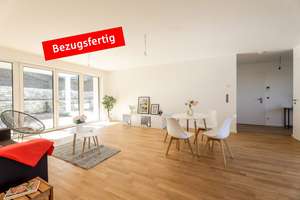 Bezugsfertig! Geräumige NEUBAU- 3,5-Raum-Terrassenwohnung + Balkon mit Fernblick