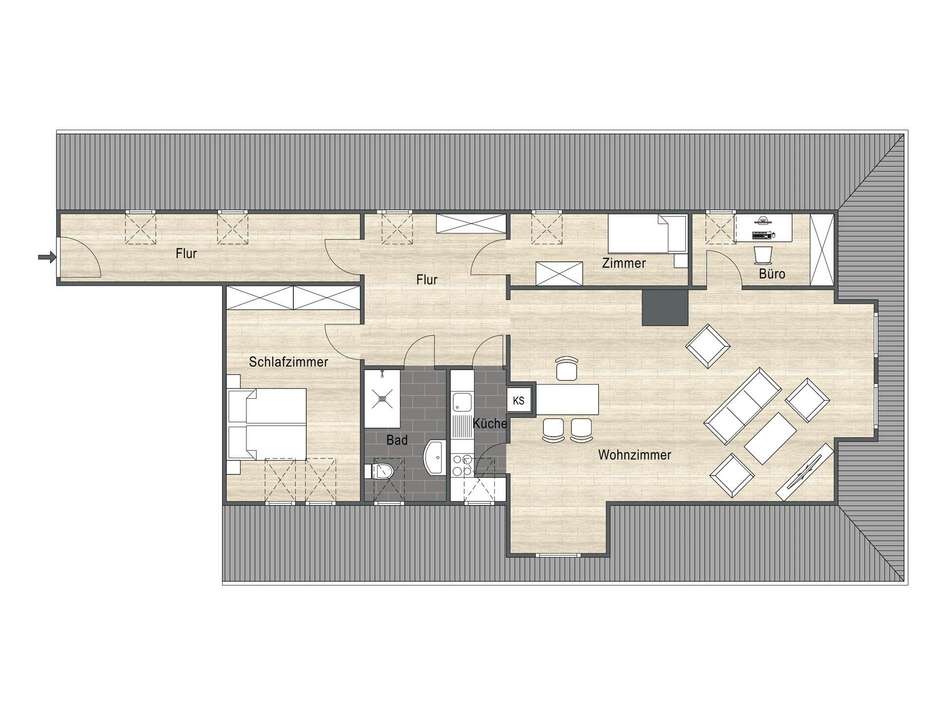Wohnzimmer Beispiel (KI-Info)