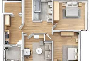 Frisch sanierte 3-Zimmer-Wohnung mit Balkon & Tiefgarage – bezugsfrei & provisionsfrei – Die vollständige Adresse der Immobilie erhältst du vom Anbieter., 93051 Kumpfmühl-Ziegetsdorf-Neuprüll, Regensburg – Vorschaubild 2