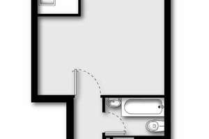 Helles Einzimmerapartment mit Loggia und Blick ins Grüne – Berliner Allee 62, 86153 Am Schäfflerbach, Augsburg – Vorschaubild 2