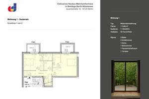 Vorverkauf 4-Zimmer-Maisonette-Wohnung in Bestlage in Berlin Direkt vom Bauträger – Quantzstraße 16, 14129 Nikolassee, Berlin – Vorschaubild 2