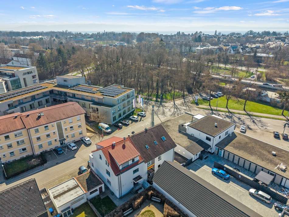 Luftaufnahme in Richtung Boden