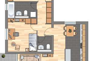 Perfekt für die kleine Familie 3-Zimmer-Wohnung in Wuppertal Vohwinkel - Wir renovieren für Sie! – Ehrenhainstraße 116, 42329 Vohwinkel, Wuppertal – Vorschaubild 2