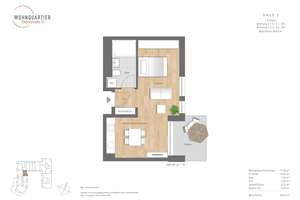 FLEXIBLE SINGLEWOHNUNG FÜR JUNGES WOHNEN – Eberlestr. 67, 86157 Pfersee-Nord, Augsburg – Vorschaubild 2