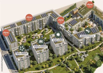 Großzügig Wohnen mit hohen Decken: 4-Zimmer-Neubauwohnung in Schwetzingen bei Heidelberg.