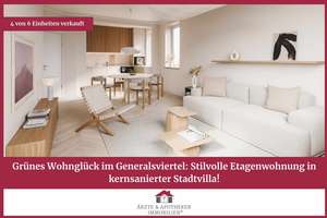 Grünes Wohnglück im Generalsviertel: Stilvolle Etagenwohnung in kernsanierter Stadtvilla! – Wrangelstraße 1, 20253 Hoheluft-West, Hamburg – Vorschaubild 1