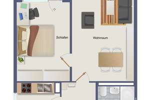 Gepflegte 2-Zimmer-Wohnung mit Balkon und Garage in ruhiger Lage von Stuttgart-Botnang – Die vollständige Adresse der Immobilie erhältst du vom Anbieter., 70195 Botnang-Nord, Stuttgart – Vorschaubild 16