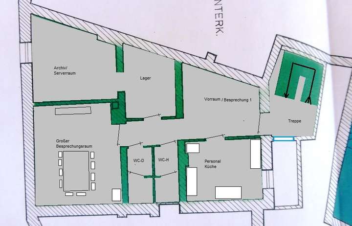 Grundriss Untere Ebene