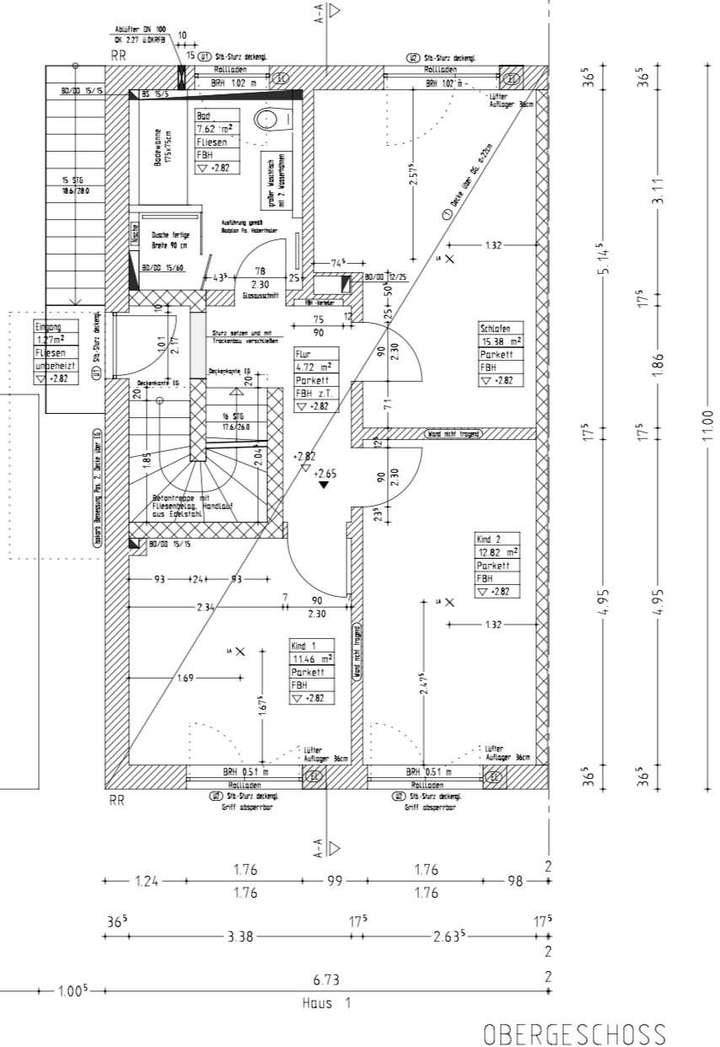 Grundriss Obergeschoss