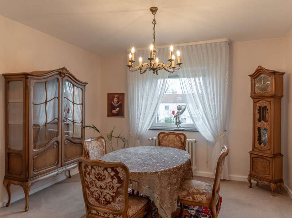 Essplatz am Wohnzimmer